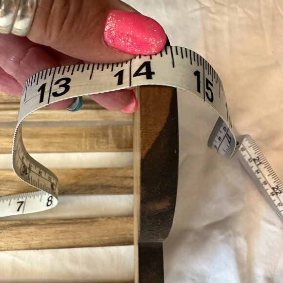 New Vintage Wood Slatted Heart Felt Shaped Hanging Rack-Shelf 14-1/2" Farmhouse - Picture 8 of 10